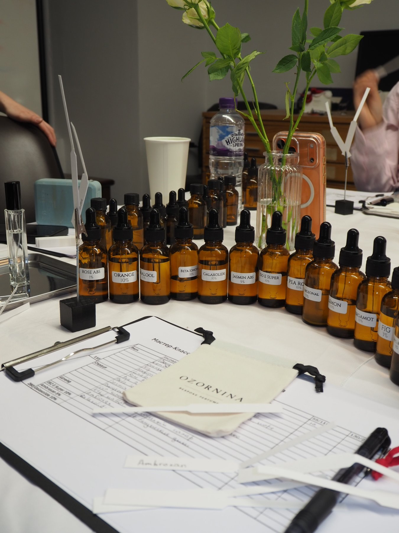 Scent ingredients and perfume-making tools