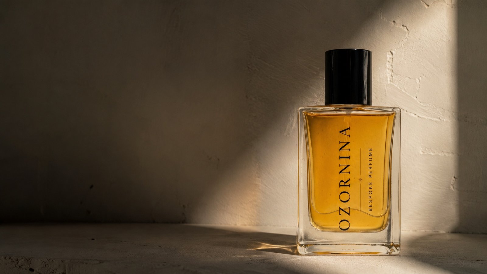 Amber bespoke perfume bottle