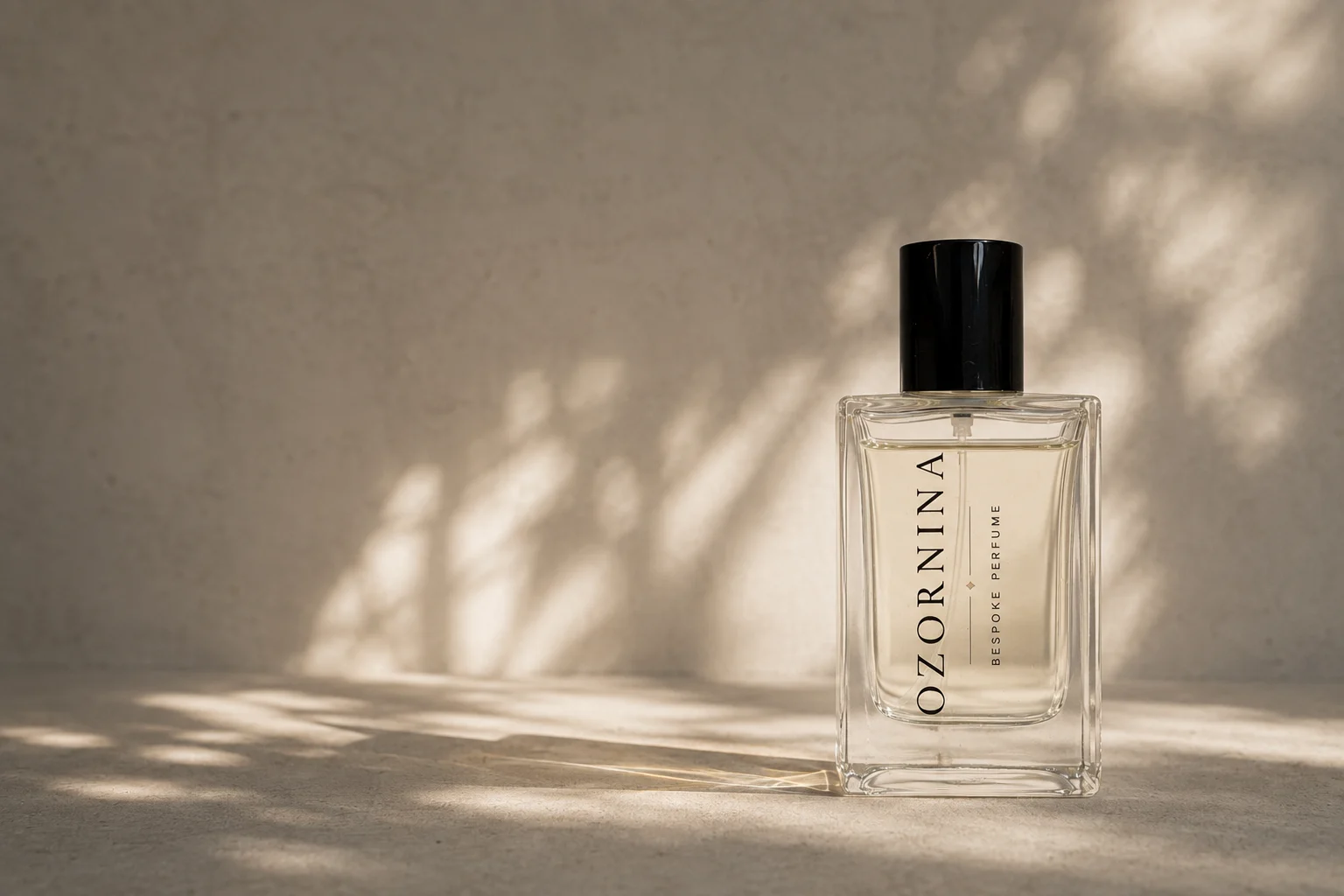 OZORNINA bespoke perfume bottle in natural light
