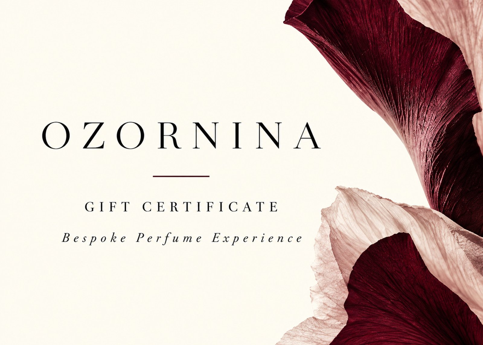 Gift certificate